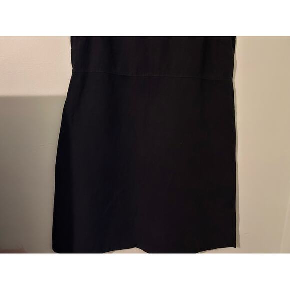 Britches for Women Black Linen Blend Sleeveless Dress XL Vintage 90s Minimalist - Picture 9 of 13
